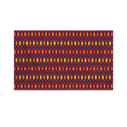 Halloween Diamond Shape Pattern Print Polyester Flag