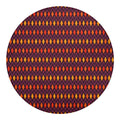 Halloween Diamond Shape Pattern Print Round Blanket