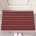 Halloween Diamond Shape Pattern Print Rubber Doormat