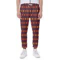 Halloween Diamond Shape Pattern Print Joggers