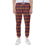 Halloween Diamond Shape Pattern Print Scuba Joggers