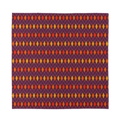 Halloween Diamond Shape Pattern Print Silk Bandana