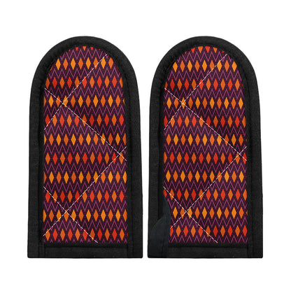 Halloween Diamond Shape Pattern Print Skillet Handle Cover