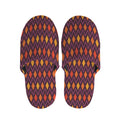 Halloween Diamond Shape Pattern Print Slippers