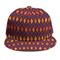 Halloween Diamond Shape Pattern Print Snapback Cap