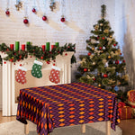 Halloween Diamond Shape Pattern Print Tablecloth