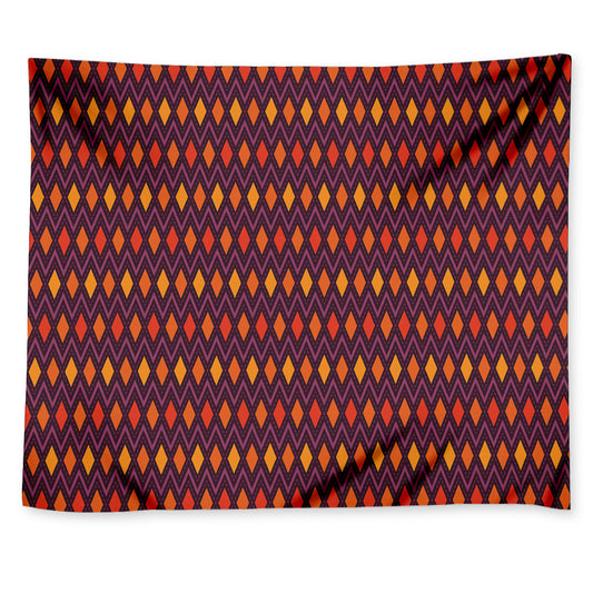 Halloween Diamond Shape Pattern Print Tapestry
