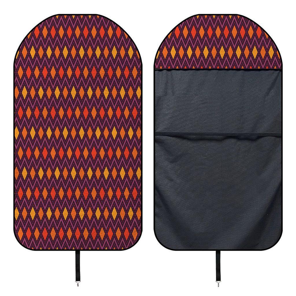 Halloween Diamond Shape Pattern Print Waterproof Car Seat Cover