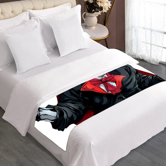 Halloween Evil Vampire Print Bed Runner