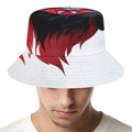 Halloween Evil Vampire Print Bucket Hat