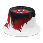 Halloween Evil Vampire Print Bucket Hat