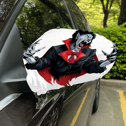 Halloween Evil Vampire Print Car Side Mirror Covers