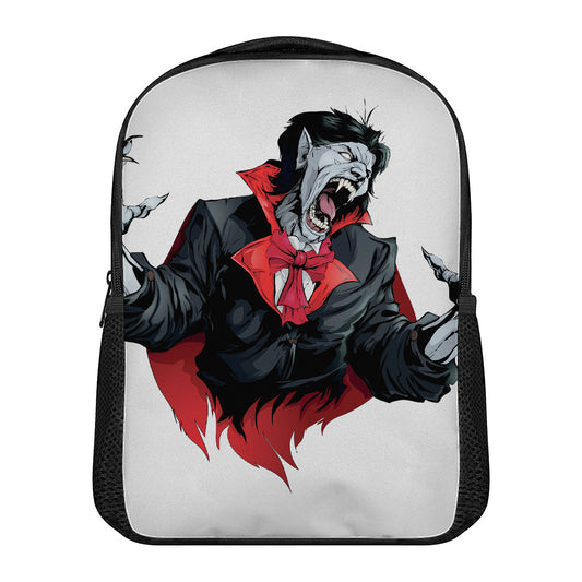 Halloween Evil Vampire Print Casual Backpack
