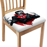 Halloween Evil Vampire Print Chair Cushion Cover