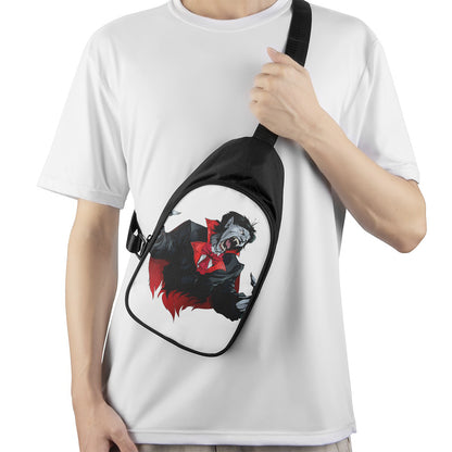Halloween Evil Vampire Print Chest Bag