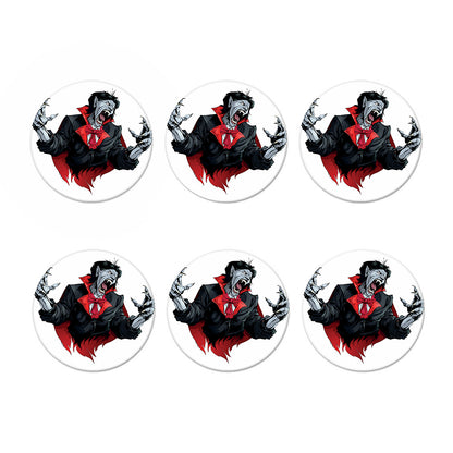 Halloween Evil Vampire Print Coaster Set