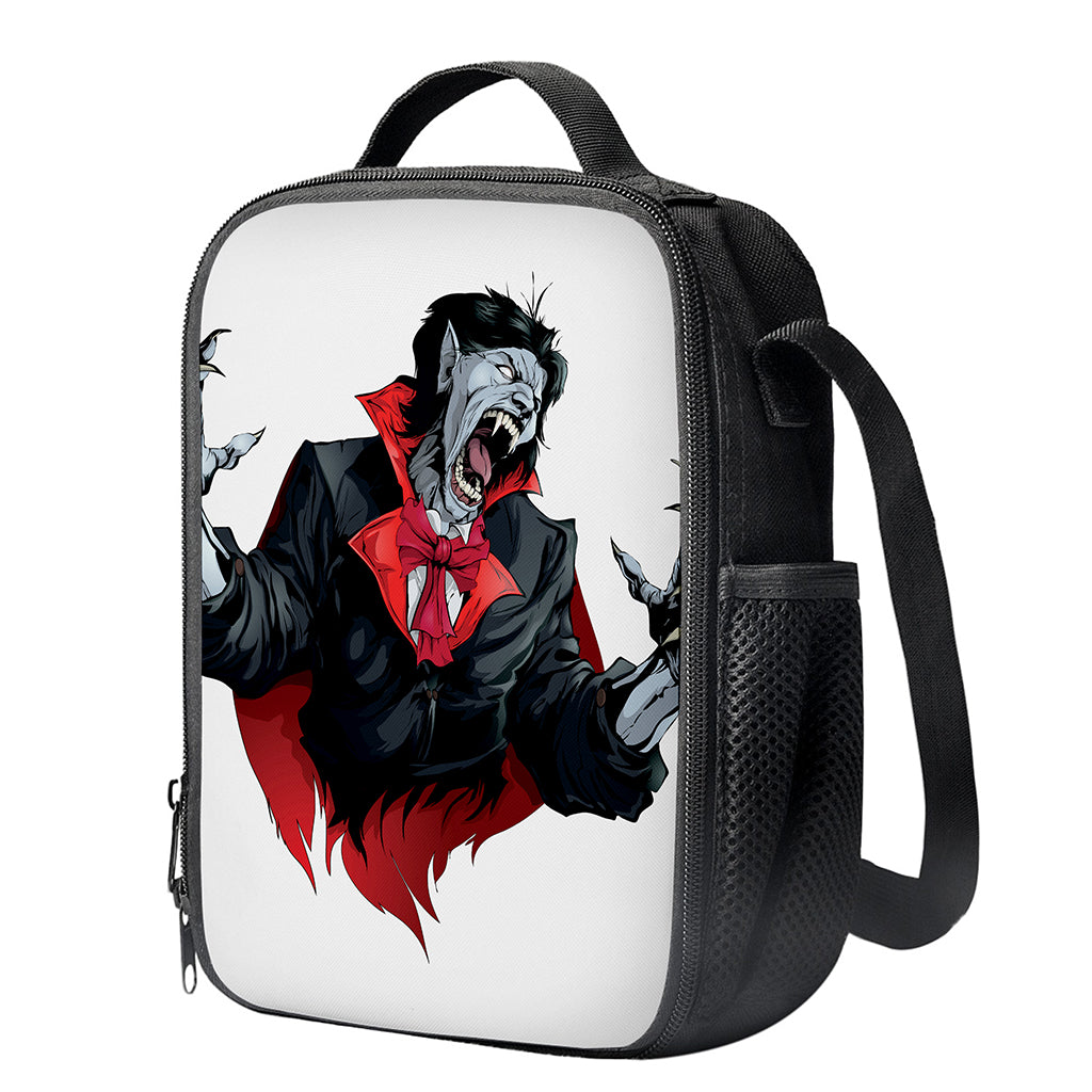 Halloween Evil Vampire Print Crossbody Lunch Bag