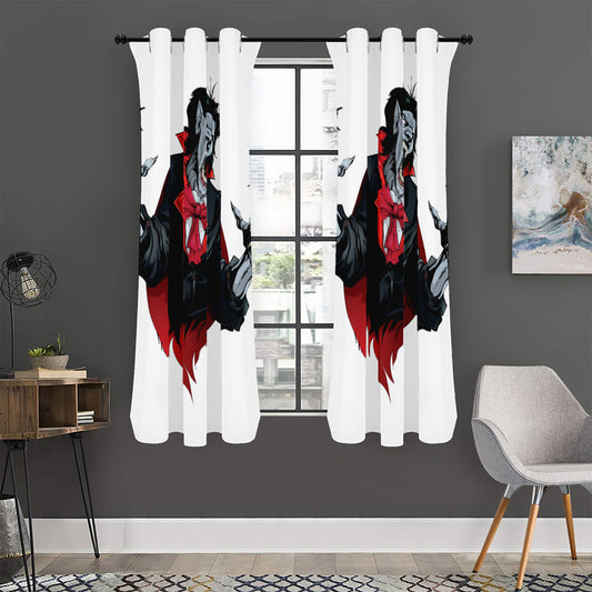 Halloween Evil Vampire Print Curtain
