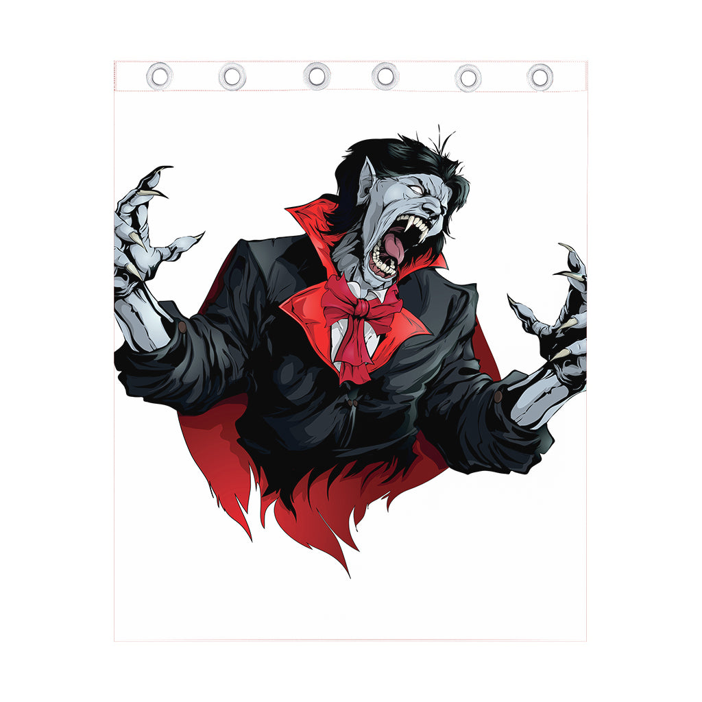 Halloween Evil Vampire Print Curtain