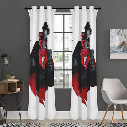 Halloween Evil Vampire Print Curtain