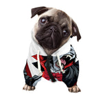 Halloween Evil Vampire Print Dog Zip Up Hoodie