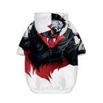 Halloween Evil Vampire Print Dog Zip Up Hoodie
