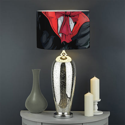 Halloween Evil Vampire Print Drum Lamp Shade