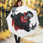 Halloween Evil Vampire Print Foldable Umbrella