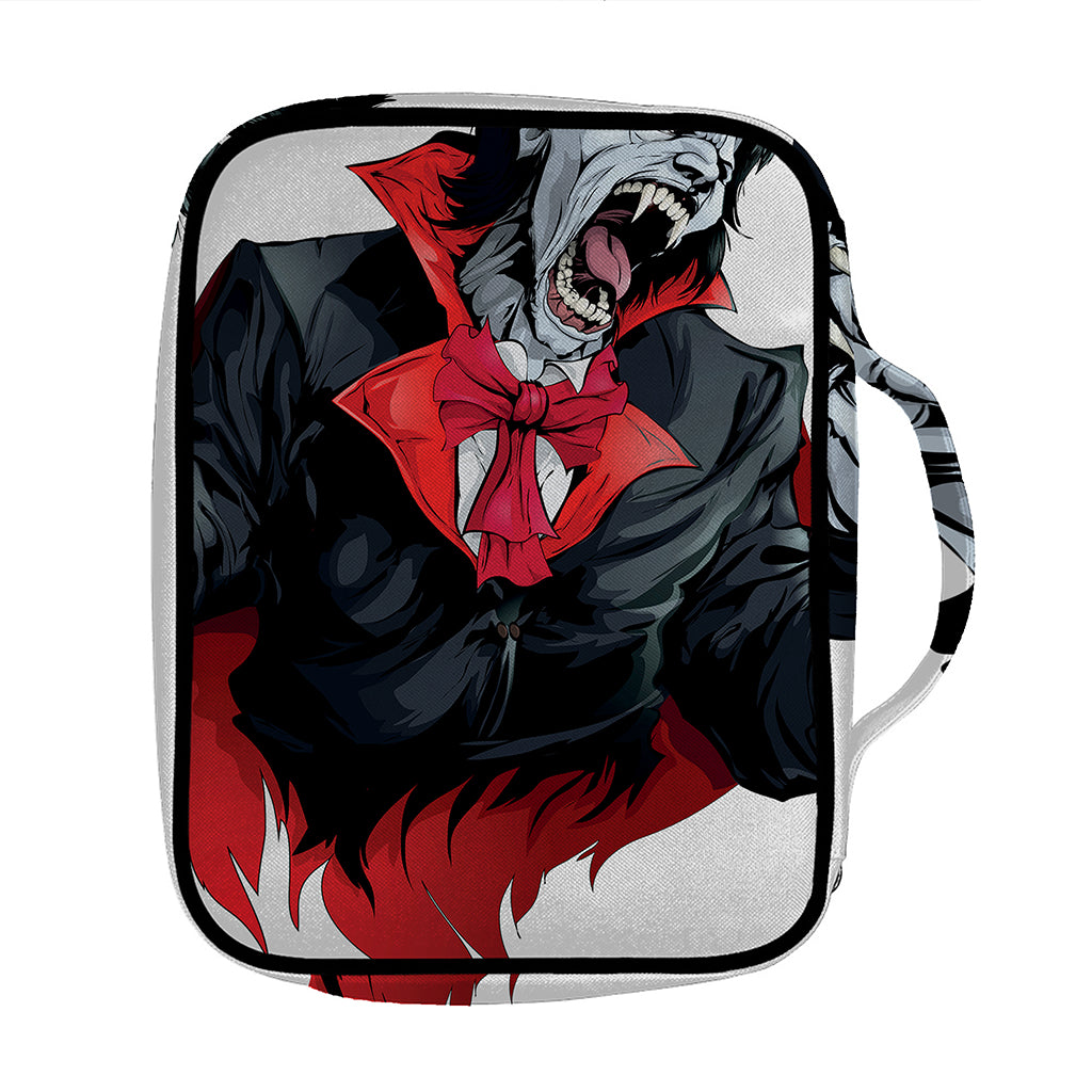 Halloween Evil Vampire Print Front Pocket Bible Bag