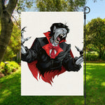 Halloween Evil Vampire Print Garden Flag