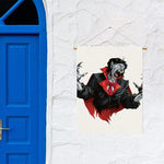 Halloween Evil Vampire Print Garden Flag