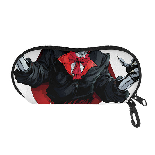 Halloween Evil Vampire Print Glasses Case