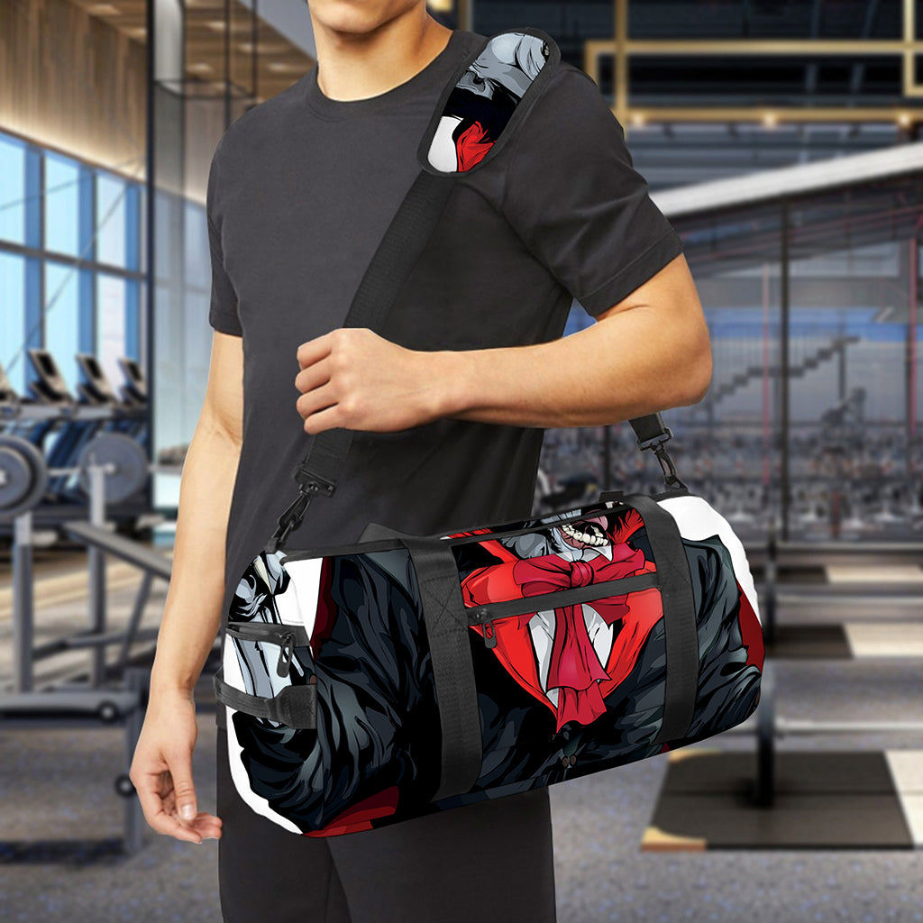 Halloween Evil Vampire Print Gym Bag