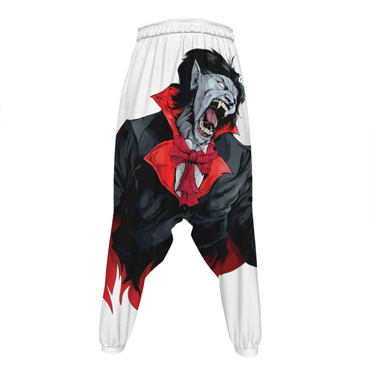Halloween Evil Vampire Print Hammer Pants