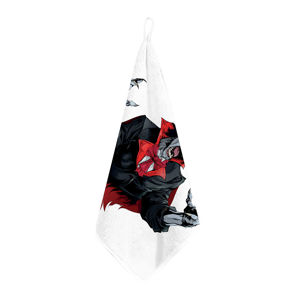 Halloween Evil Vampire Print Hand Towel
