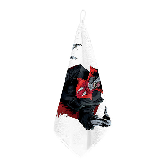 Halloween Evil Vampire Print Hand Towel