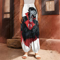 Halloween Evil Vampire Print Harem Pants