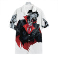 Halloween Evil Vampire Print Hawaiian Shirt