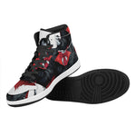 Halloween Evil Vampire Print High Top Leather Sneakers