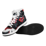 Halloween Evil Vampire Print High Top Leather Sneakers