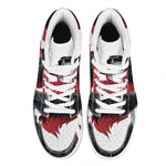 Halloween Evil Vampire Print High Top Leather Sneakers