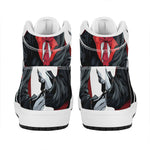 Halloween Evil Vampire Print High Top Leather Sneakers