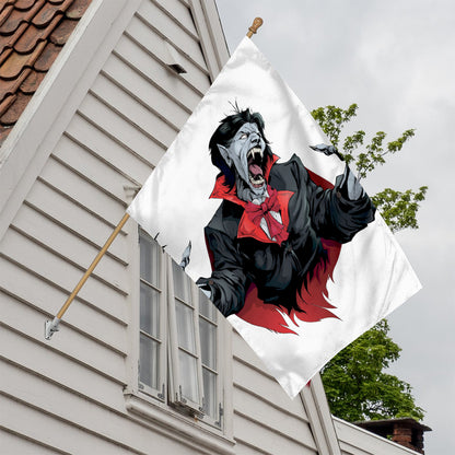 Halloween Evil Vampire Print House Flag