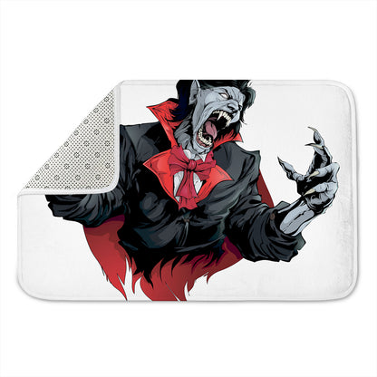 Halloween Evil Vampire Print Indoor Door Mat