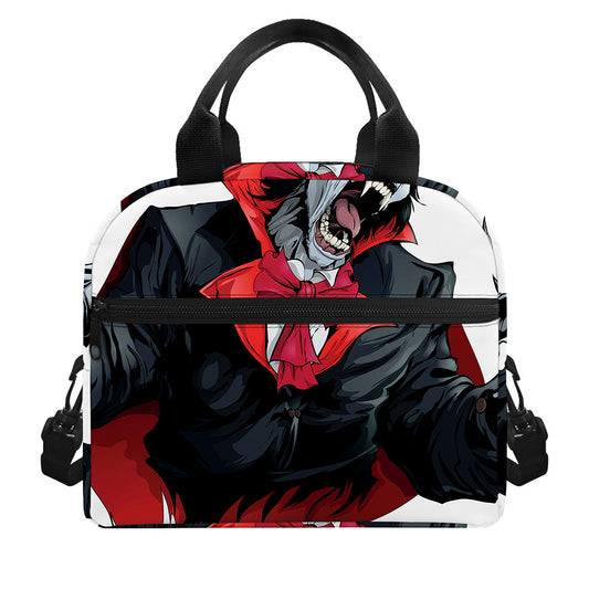 Halloween Evil Vampire Print Insulated Lunch Bag