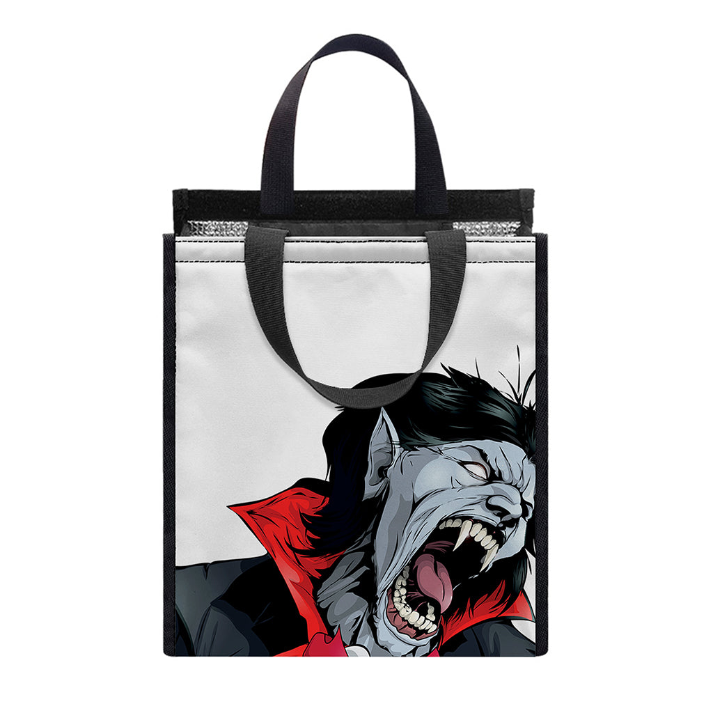 Halloween Evil Vampire Print Insulated Lunch Tote