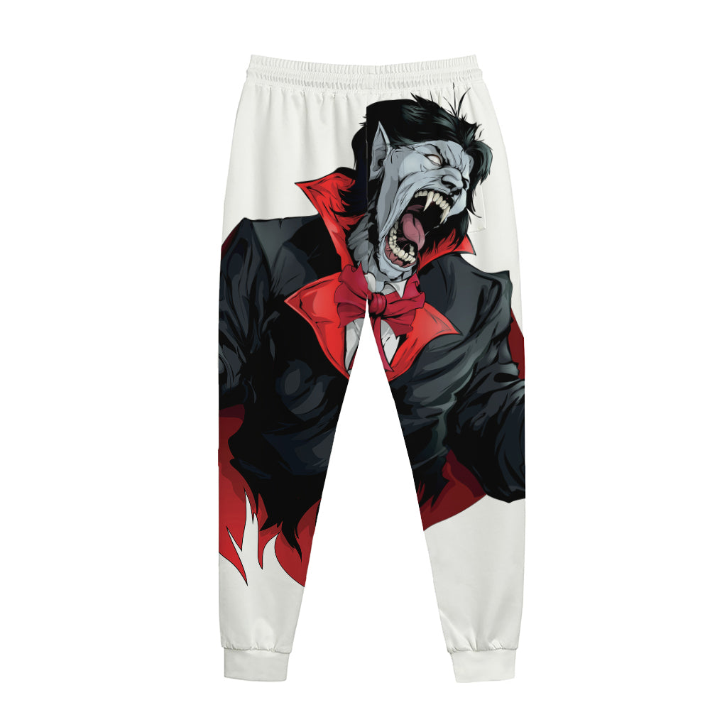 Halloween Evil Vampire Print Jogger Pants