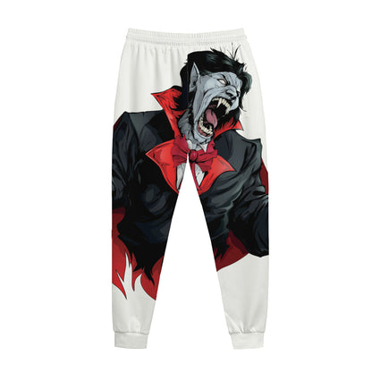 Halloween Evil Vampire Print Jogger Pants