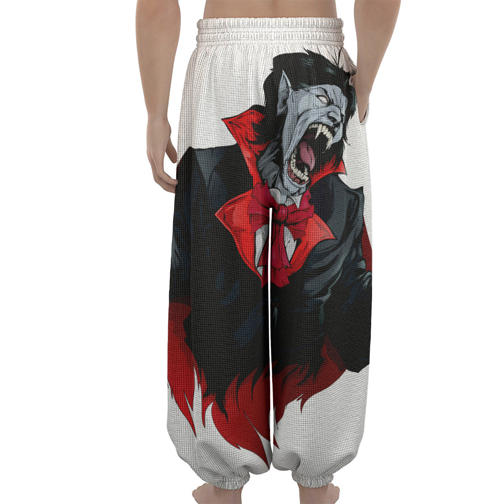 Halloween Evil Vampire Print Lantern Pants