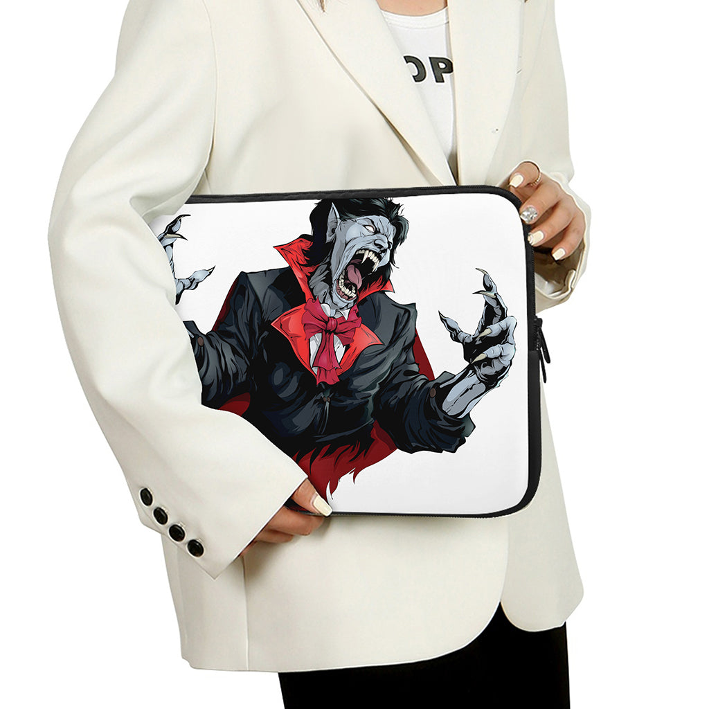 Halloween Evil Vampire Print Laptop Sleeve